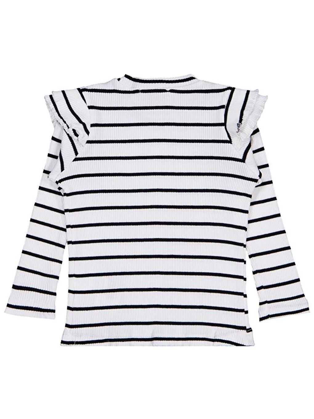 Ekru Girls Kolu Fırfırlı 2-5 Yaş Sweatshirt