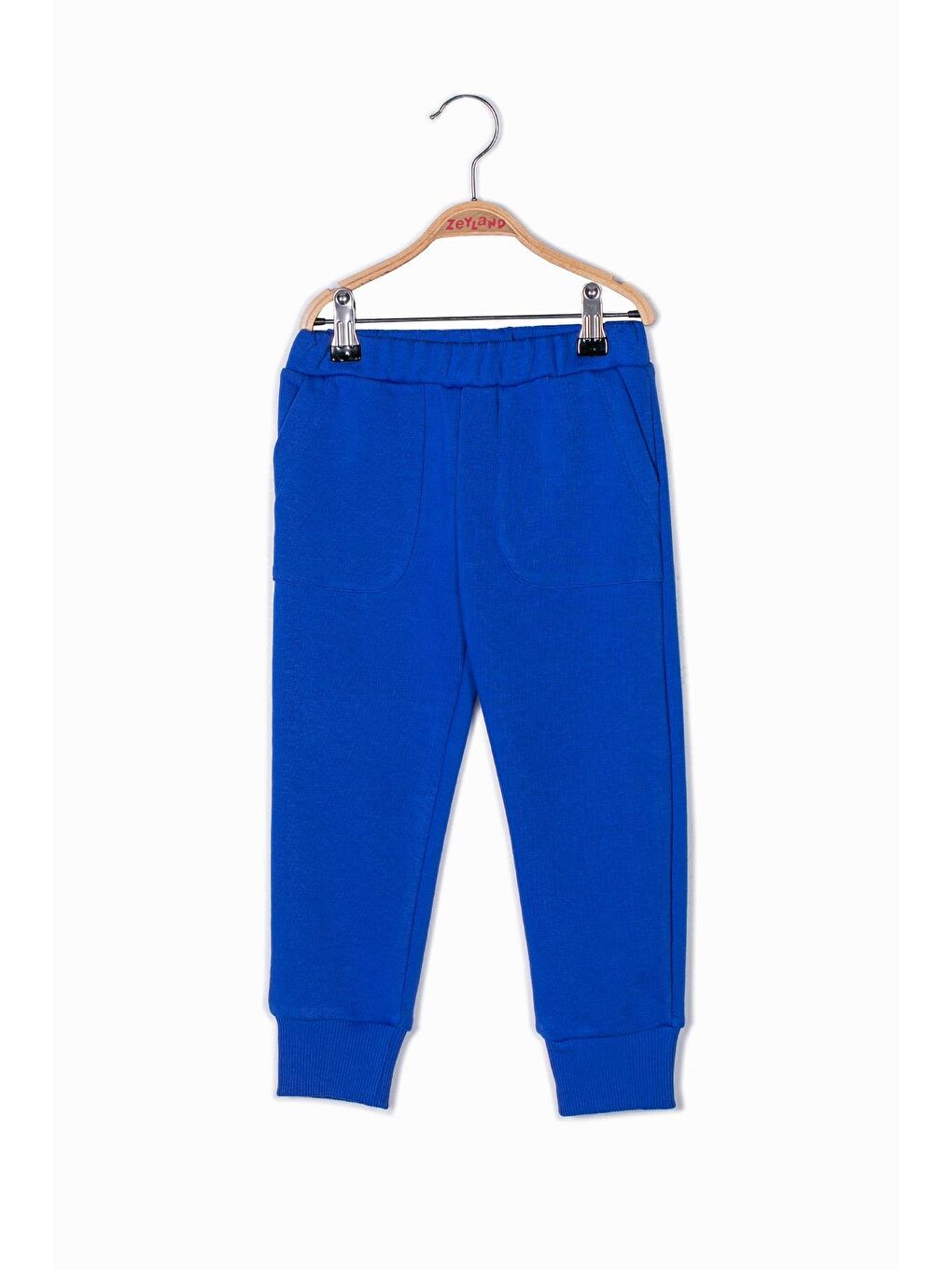 Mavi Unisex Çocuk Cepli Eşofman Altı-2