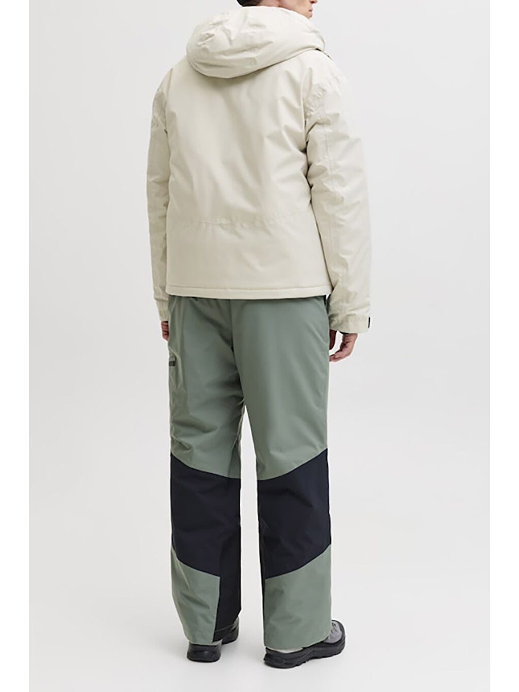 Bej Jjalpes Regular Fit Kapüşonlu Yaka Su Geçirmez Mont 12284649-1