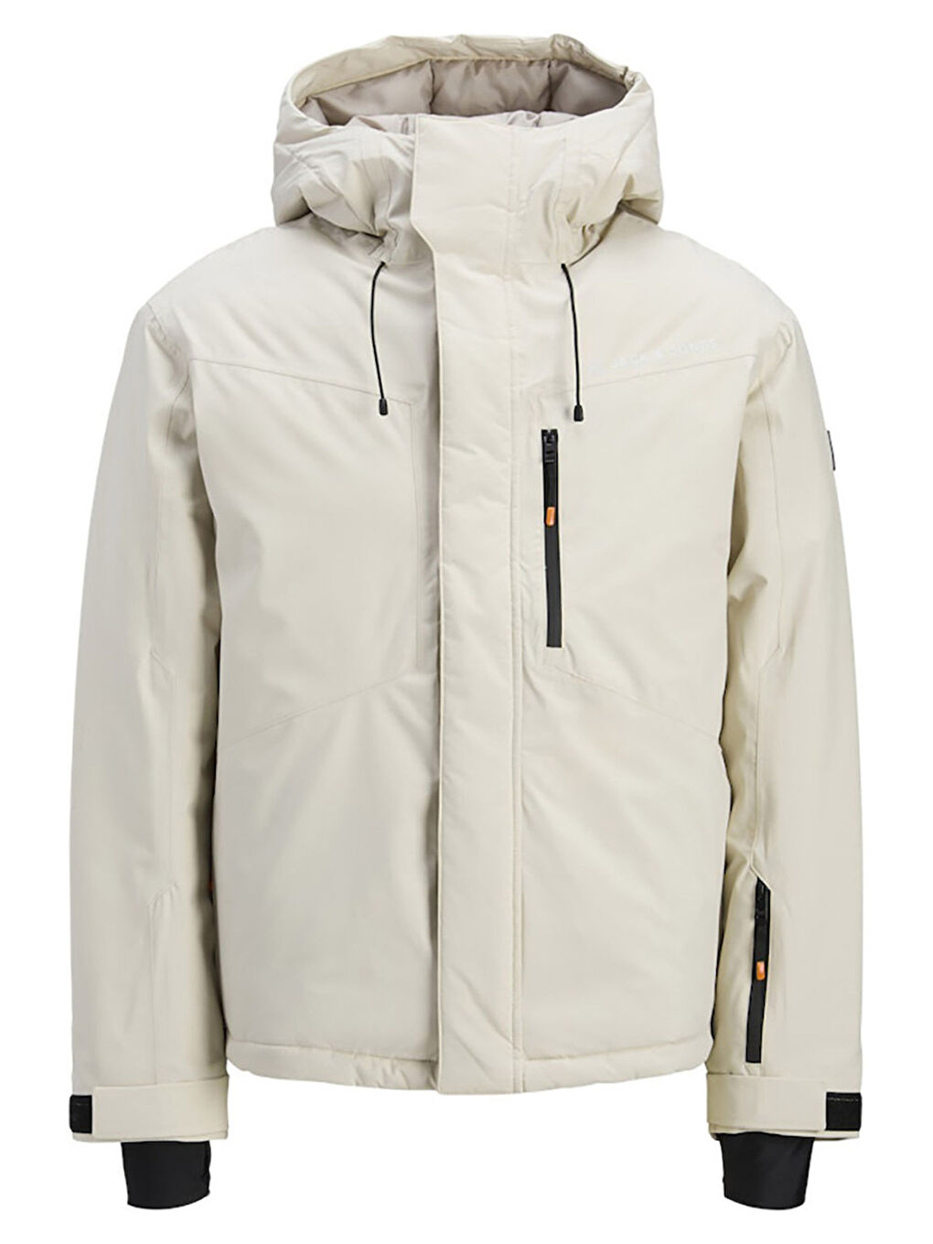 Bej Jjalpes Regular Fit Kapüşonlu Yaka Su Geçirmez Mont 12284649-3