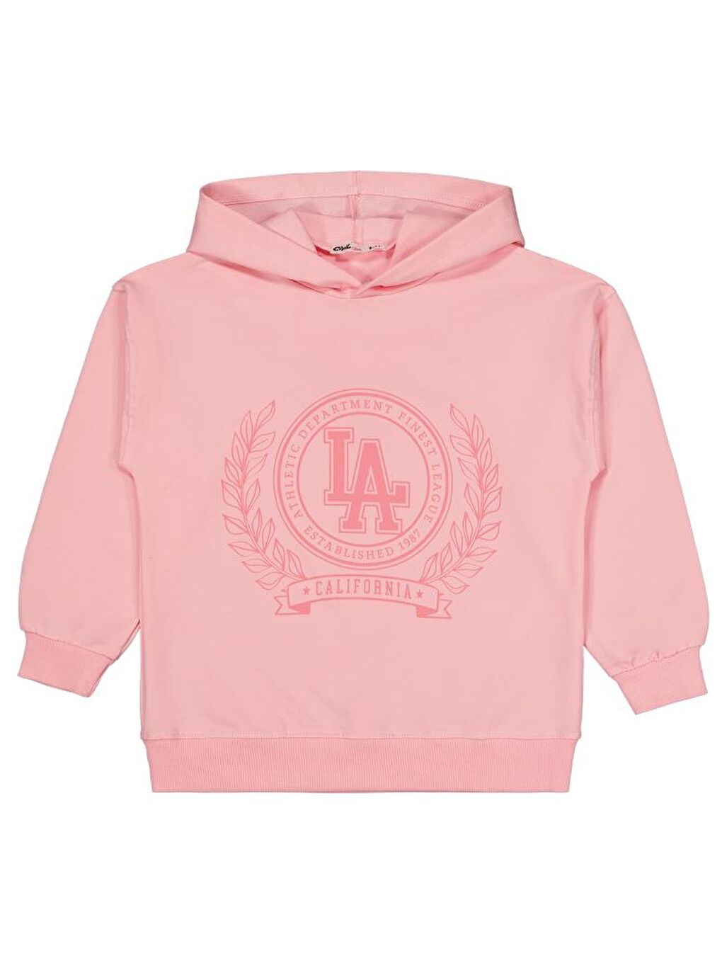Pembe Girls Califirnia Baskılı 6-9 Yaş Sweatshirt