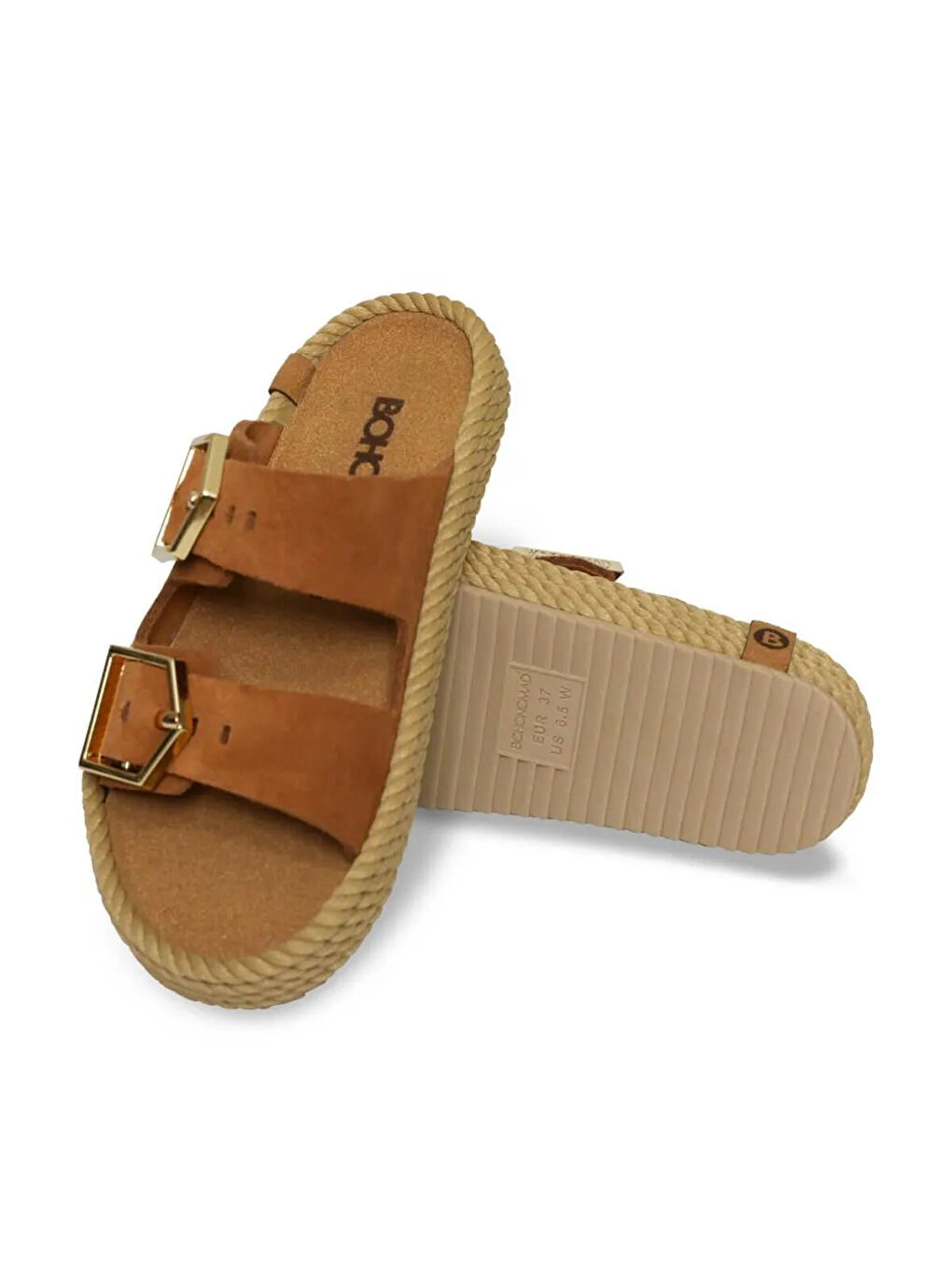 Kahverengi SYD12-22022 Sydney Kadın Terlik Taba-3