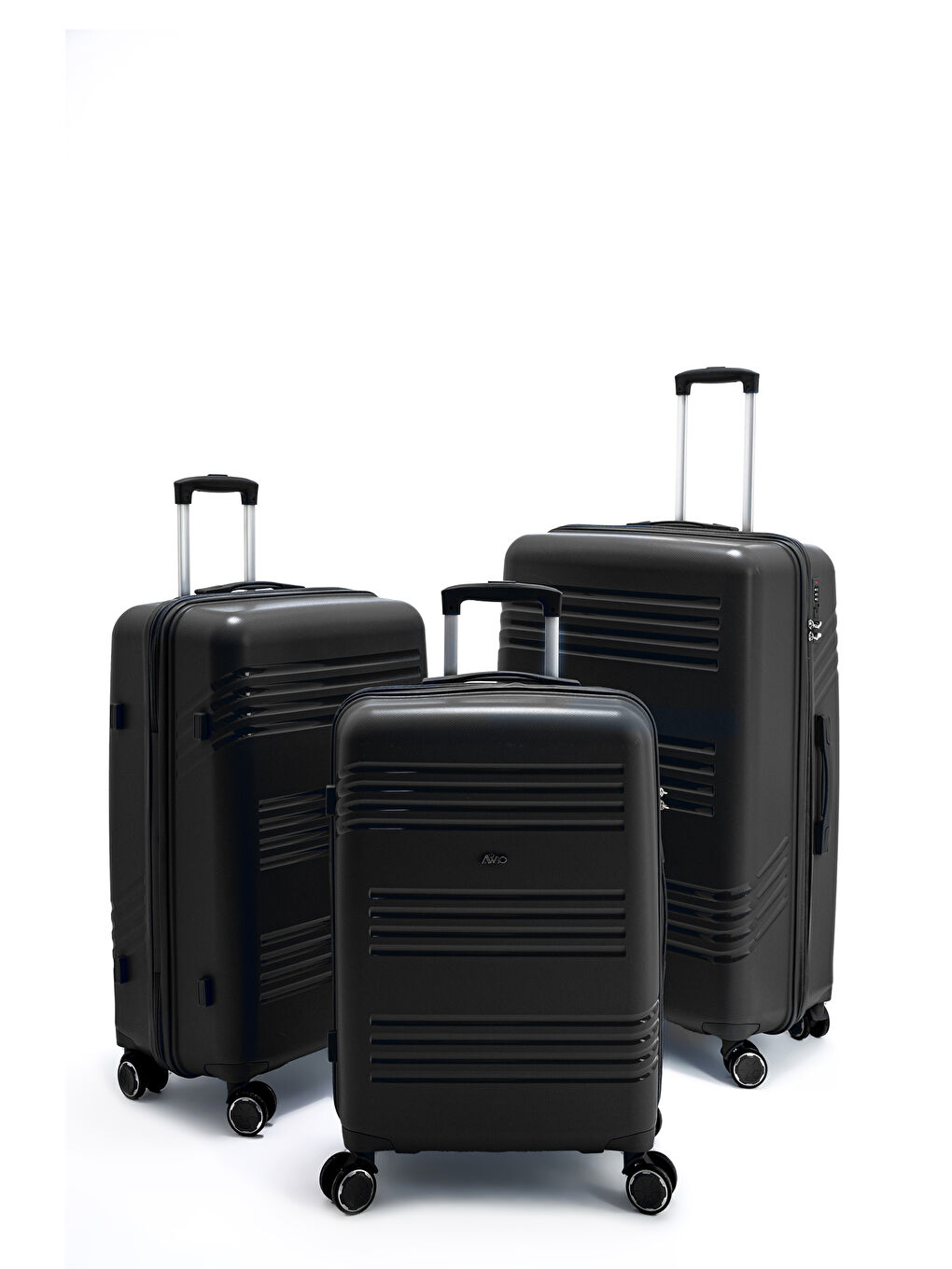 Siyah İthal Pp Urban Line Valiz Seti-1