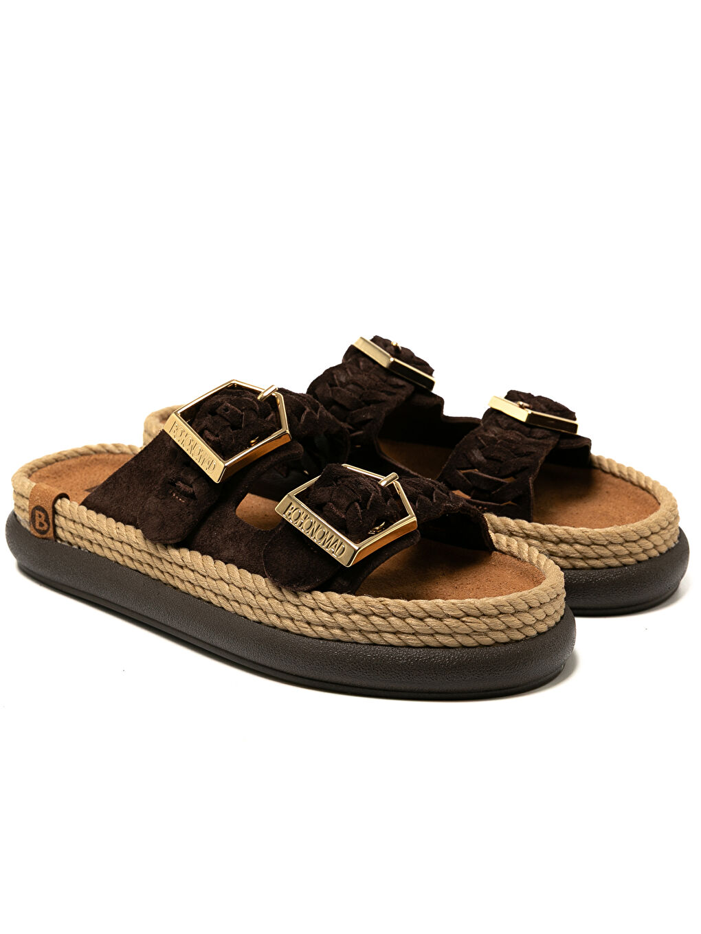 Kahverengi SYDOR12-00019 Sydney Örgü Kadın Terlik Koyu Kahve-2