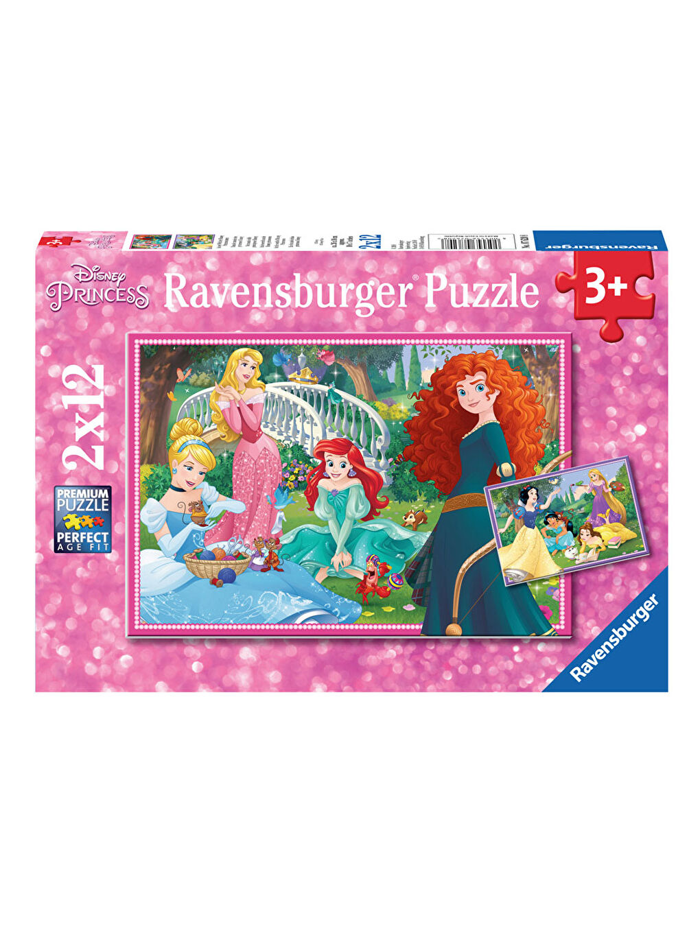 Puzzle 2x12 Parça WD Princess 76208