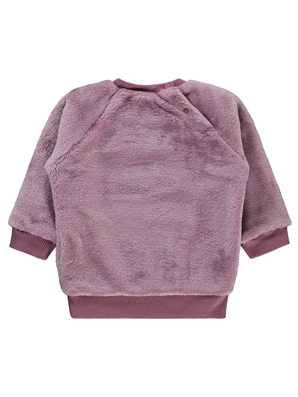 Mürdüm Baby Fiyonk Meow Nakışlı 6-18 Ay Sweatshirt - Lila 18-24 Ay-1