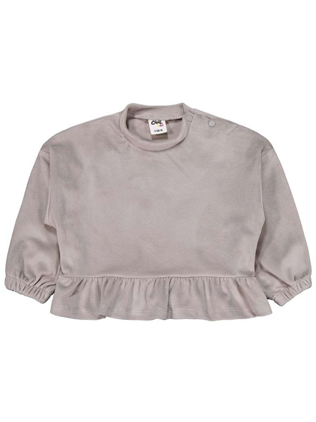 Baby Fırfırlı 6-18 Ay Takım - Gri 6-9 Ay-2