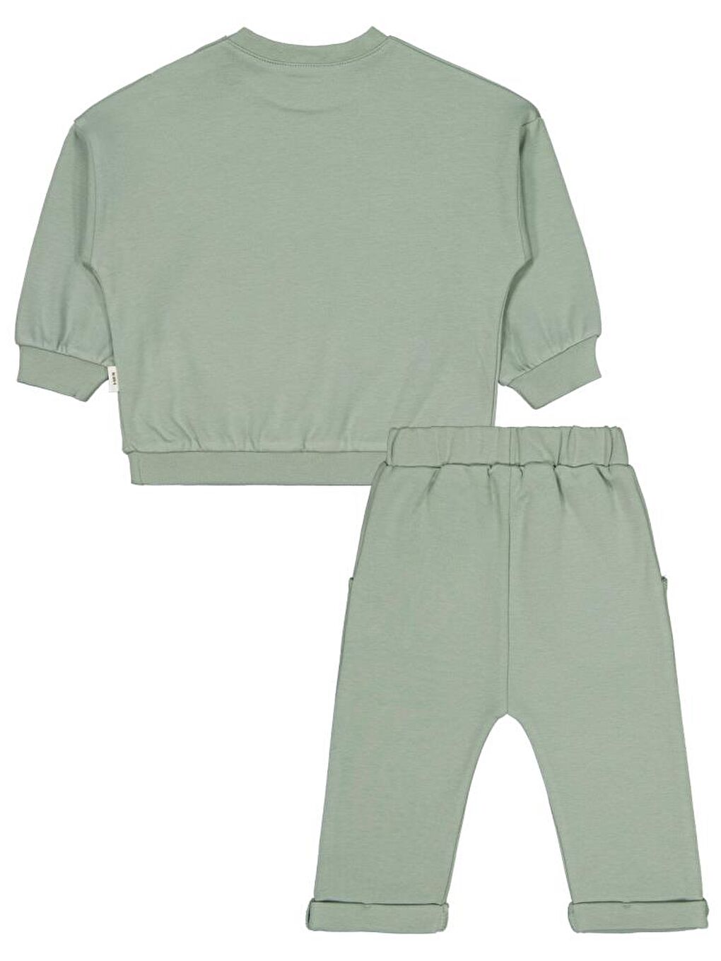 Baby Stay Wild Baskılı 6-18 Ay Takım - Yeşil 6-9 Ay-2