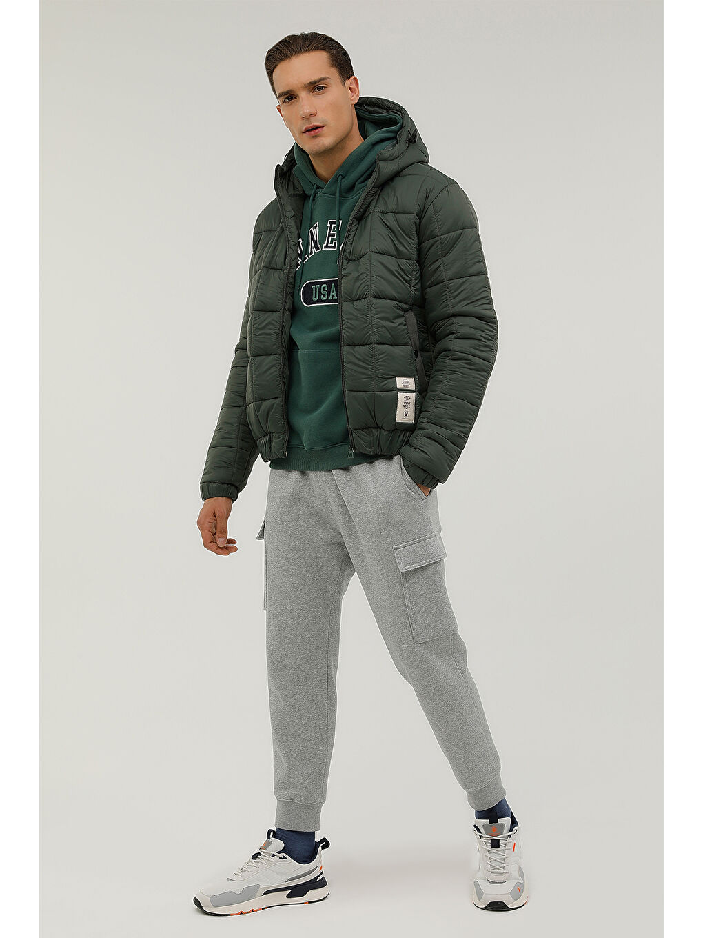 Yeşil M-ABELARD COAT 2PR ORMAN YESILI Erkek Kısa Kaban-2