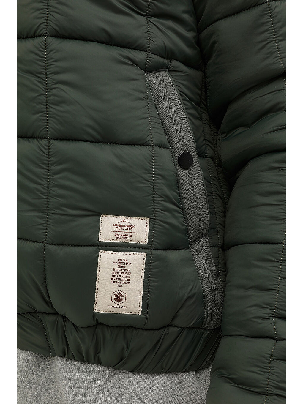 Yeşil M-ABELARD COAT 2PR ORMAN YESILI Erkek Kısa Kaban-4