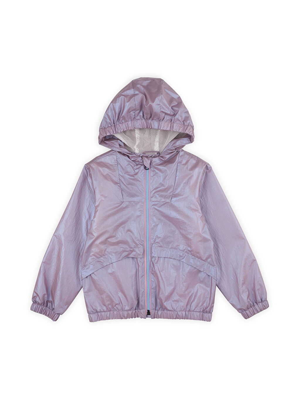 Kız Çocuk Kapüşonlu Yağmurluk Lila-2