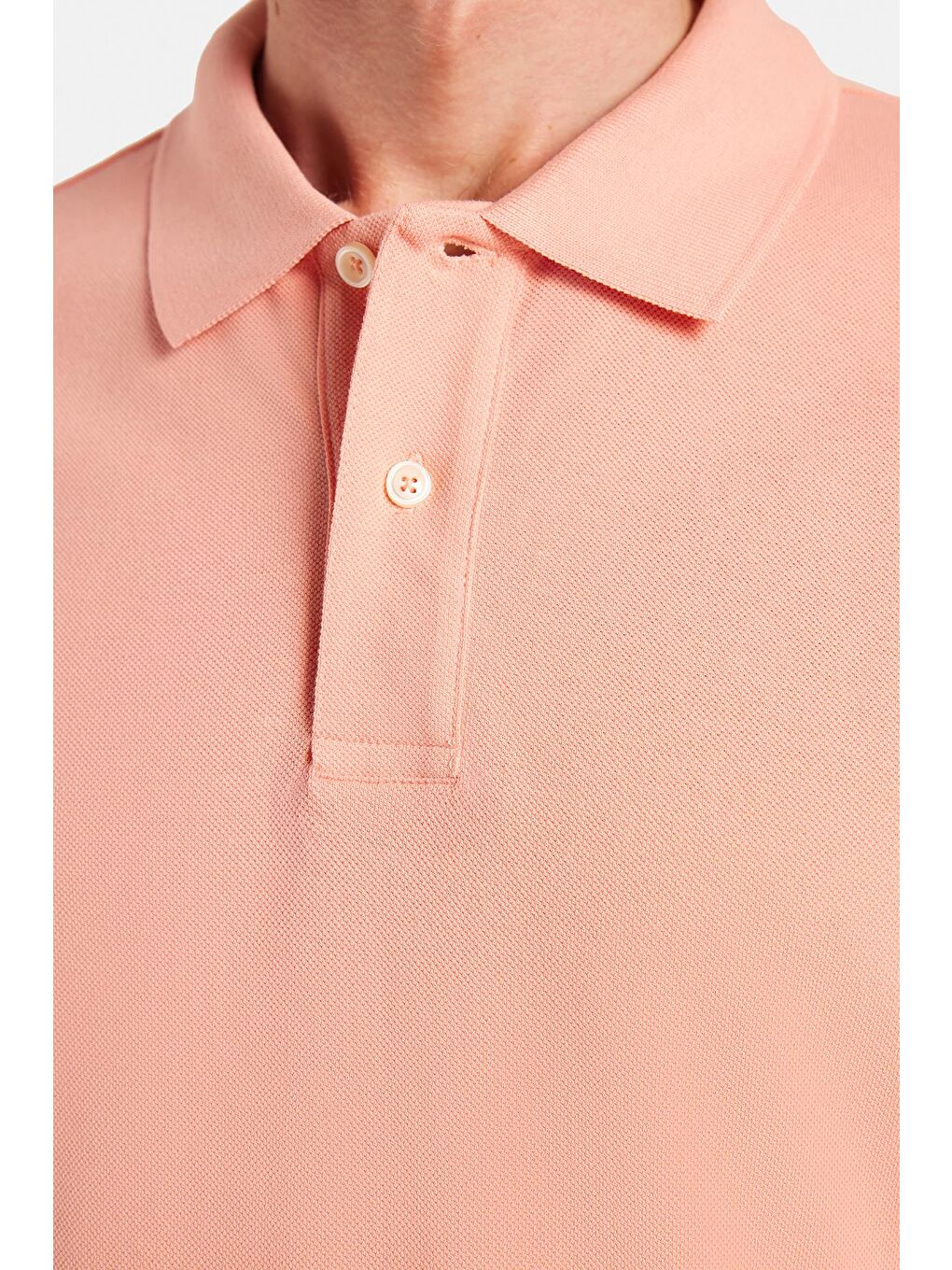 Pembe Erkek Slim Fit Dar Kesim %100 Pamuk Yavruağzı Polo Yaka Tişört-2