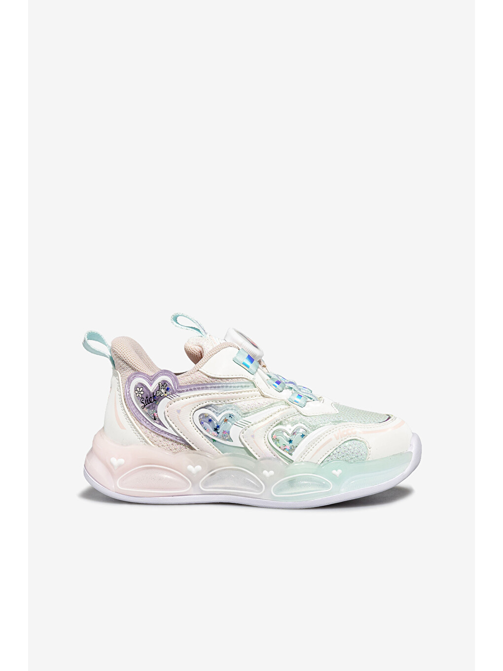 Benetti Işıklı Kız Bebek Beyaz Sneaker-1