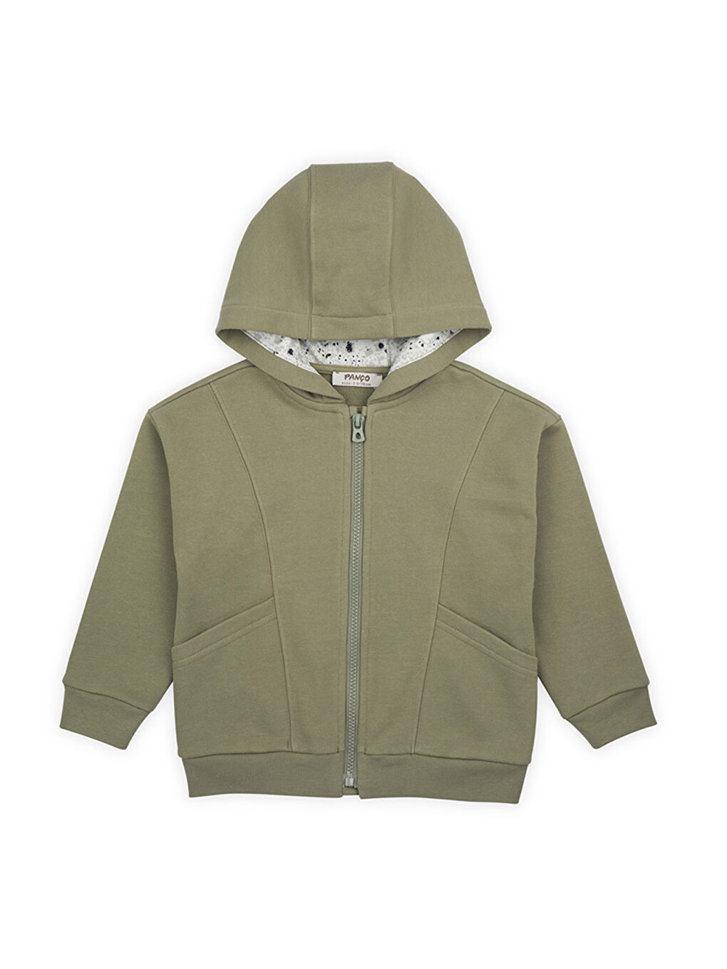 Erkek Çocuk Fermuarlı Sweatshirt Haki