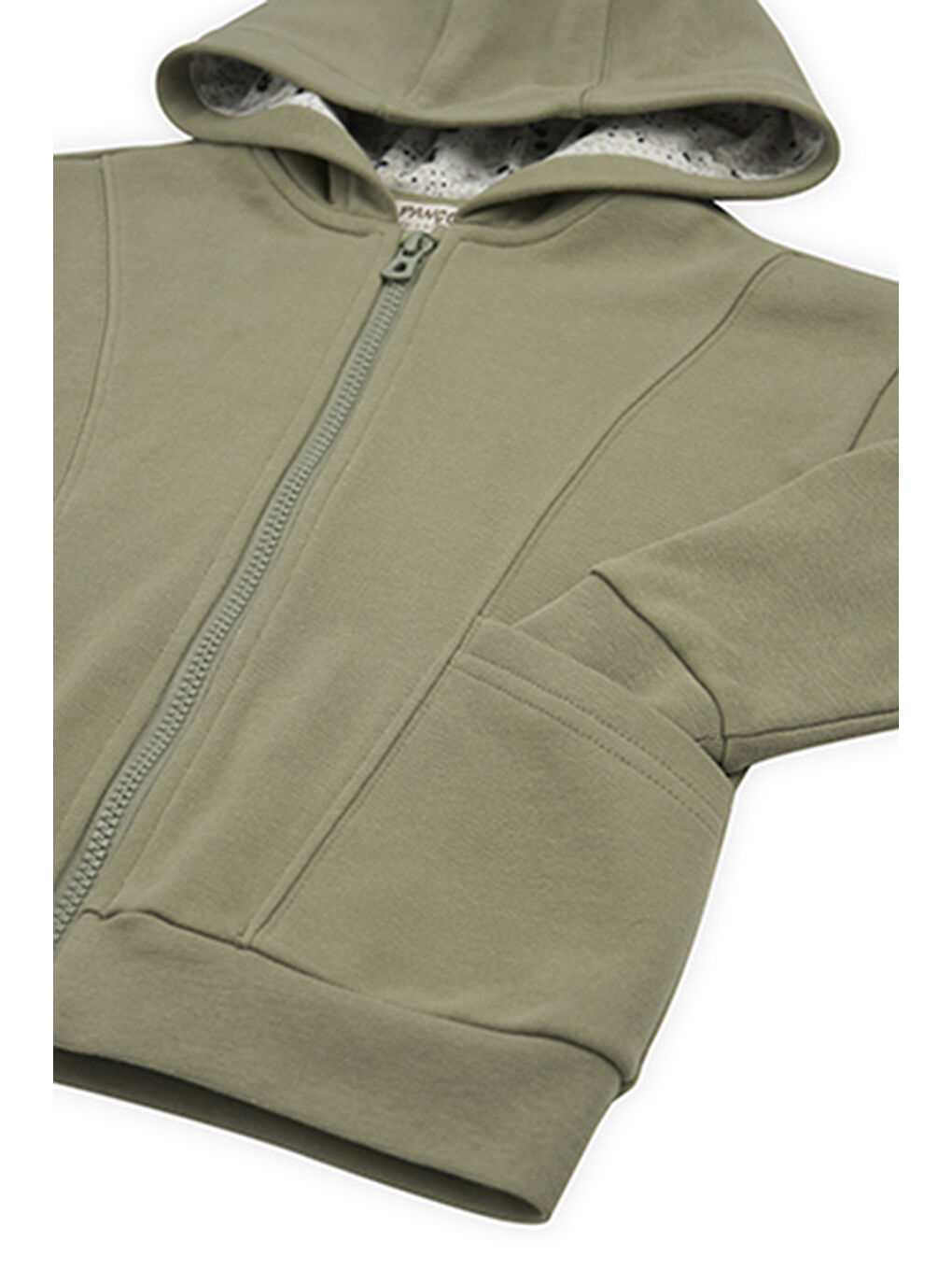 Erkek Çocuk Fermuarlı Sweatshirt Haki-4