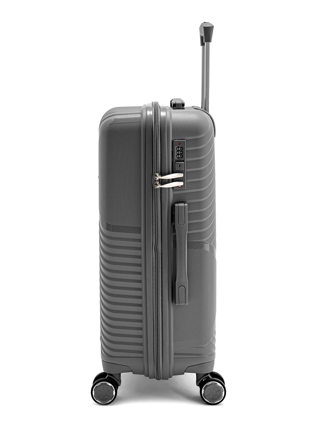 Antrasit İthal Pp Elegance Orta Boy Valiz-3