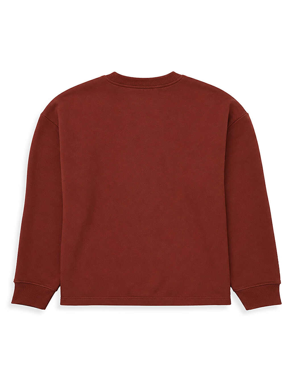 Erkek Çocuk Oversize Bordo Sweatshirt – Kolej Okul Tarzı (6-11 Yaş)-1