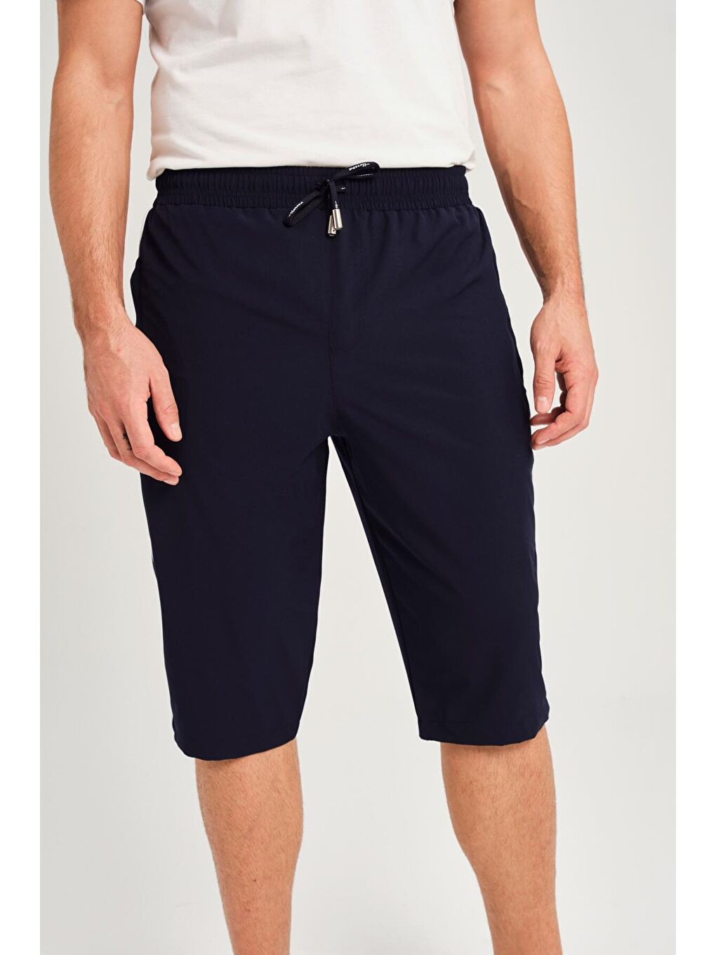 Yan Şeritli Lacivert Erkek Uzun Havuz Ve Deniz Şortu 2979-2