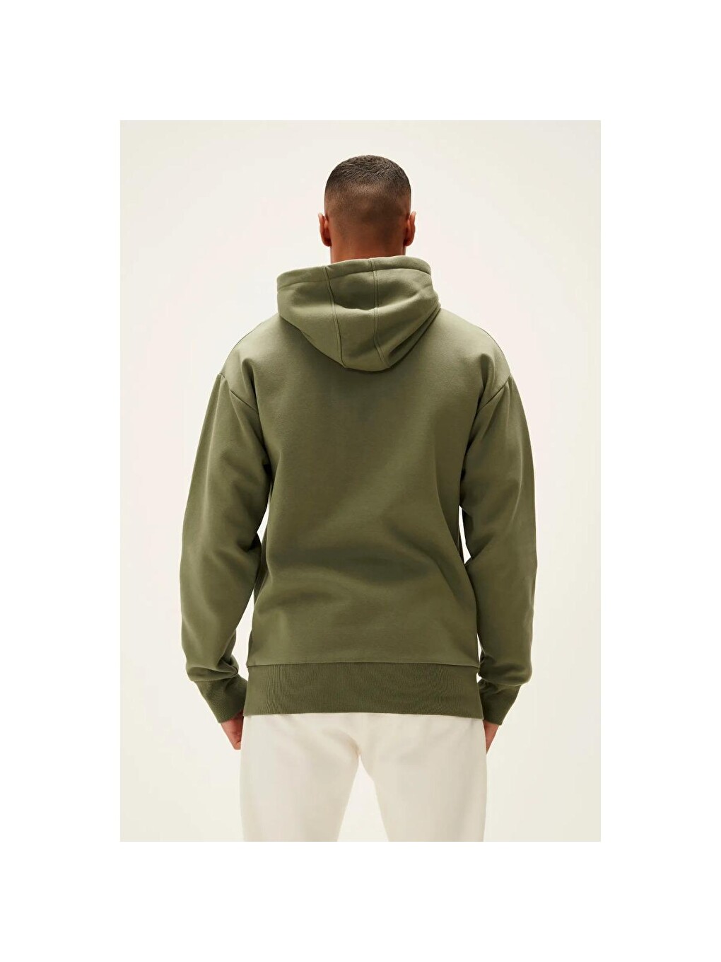 Blaze Erkek Haki Kapüşonlu Sweatshirt Hoodie-3