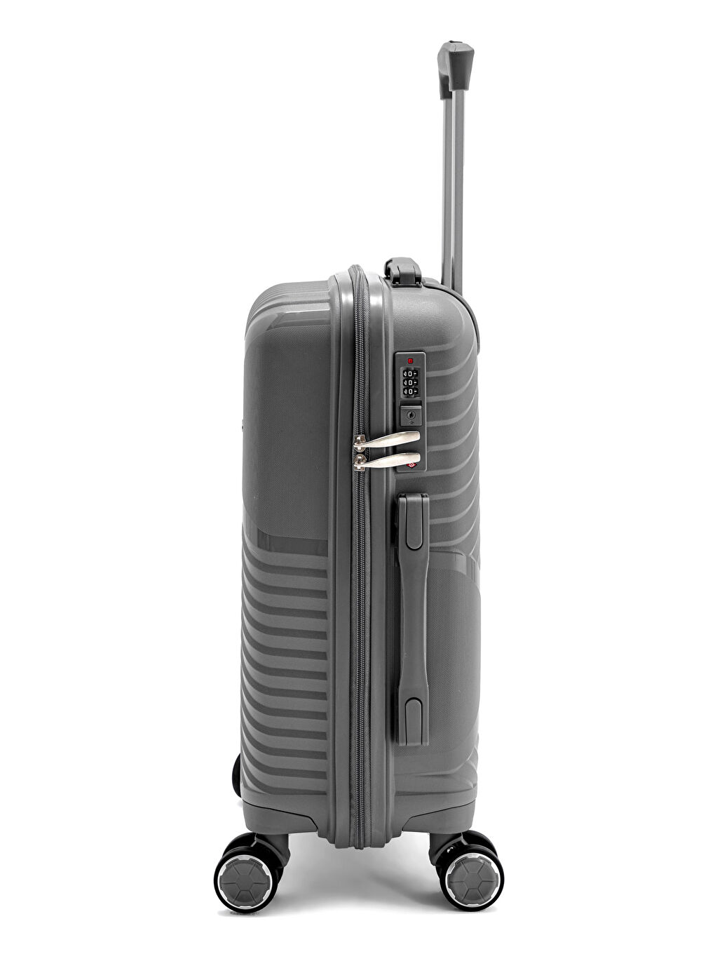 Antrasit İthal Pp Elegance Kabin Boy Valiz-3