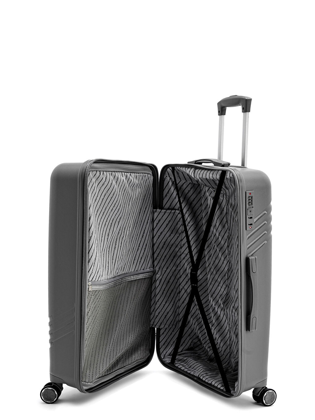 Antrasit İthal Pp Urban Line Orta Boy Valiz-5