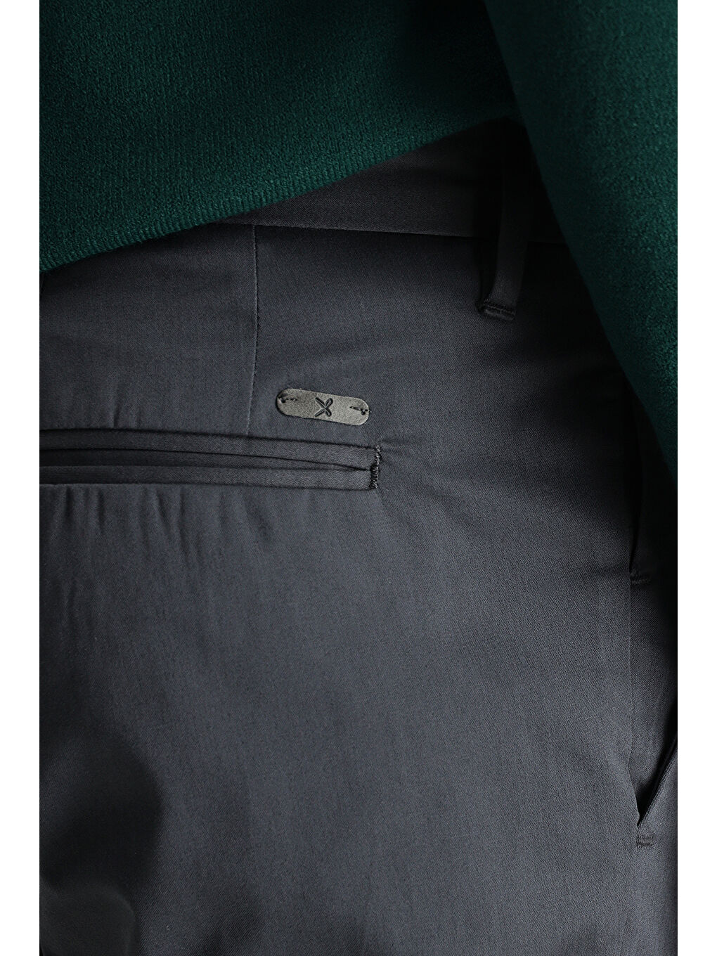 Antrasit Regular Fit Elastanlı Saten Kanvas / Chino Pantolon-4