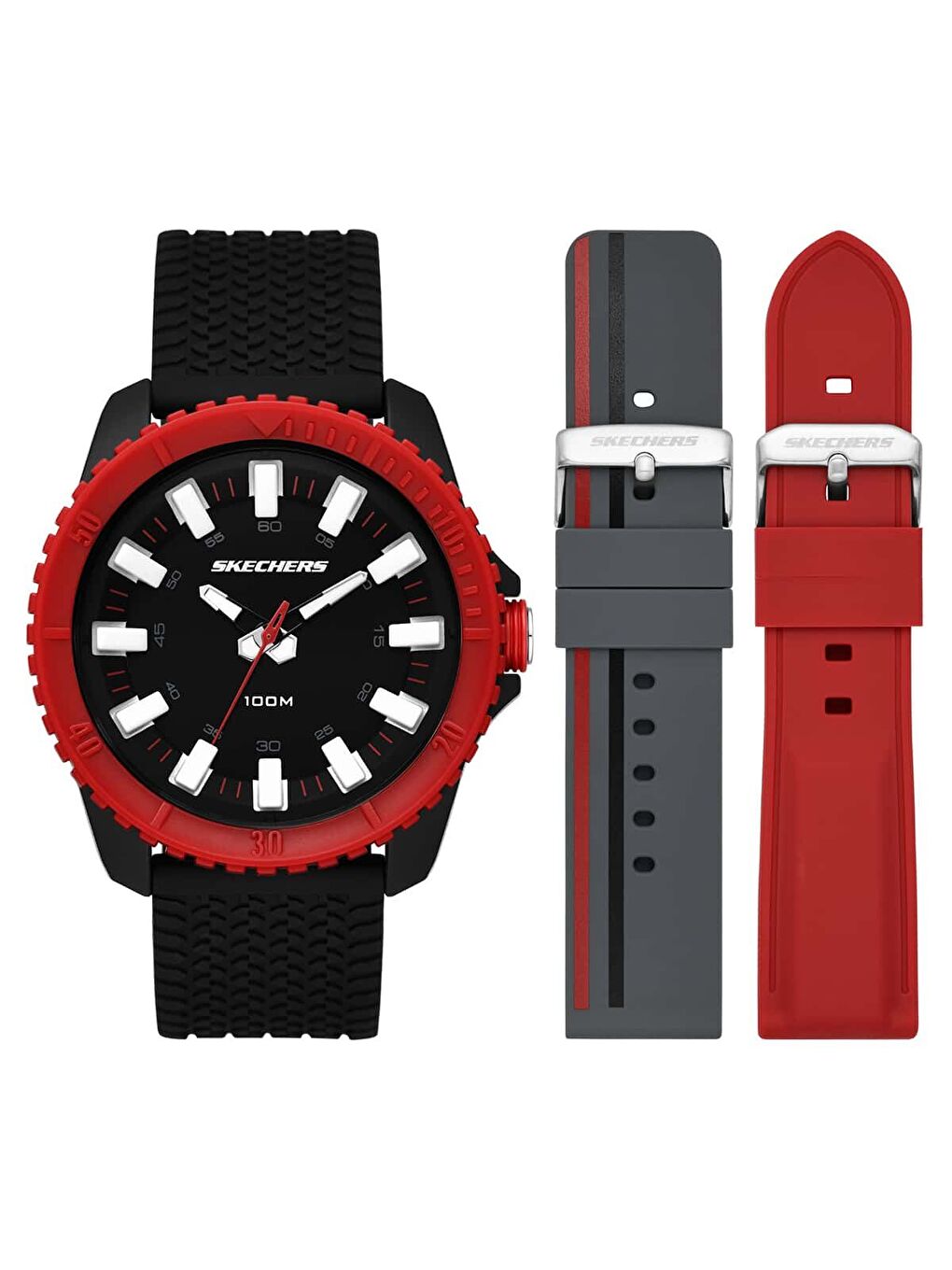 Gri SR9105 Erkek Kol Saati ve Yedek Kordon