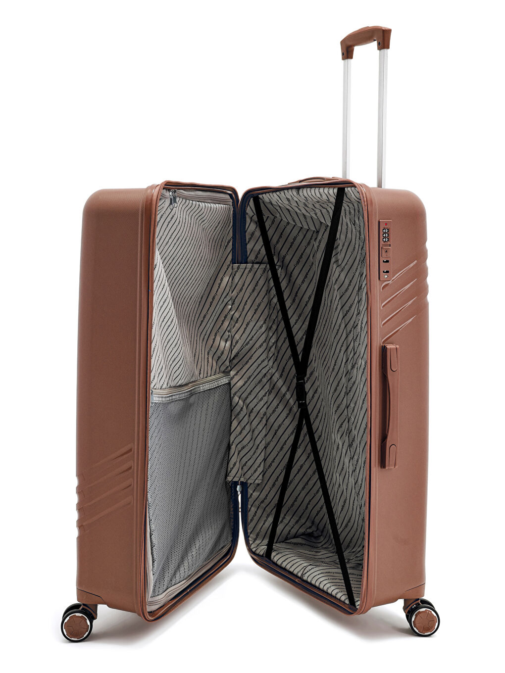 Pembe İthal Pp Urban Line Büyük Boy Valiz-5