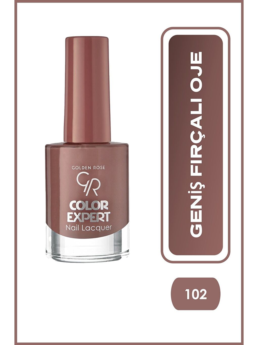 Color Expert Nail Lacquer No:102 Cinnamon Nude - Geniş Fırçalı Oje
