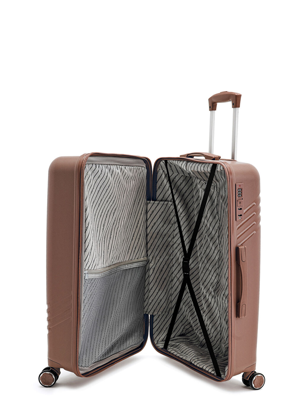 Pembe İthal Pp Urban Line Orta Boy Valiz-5