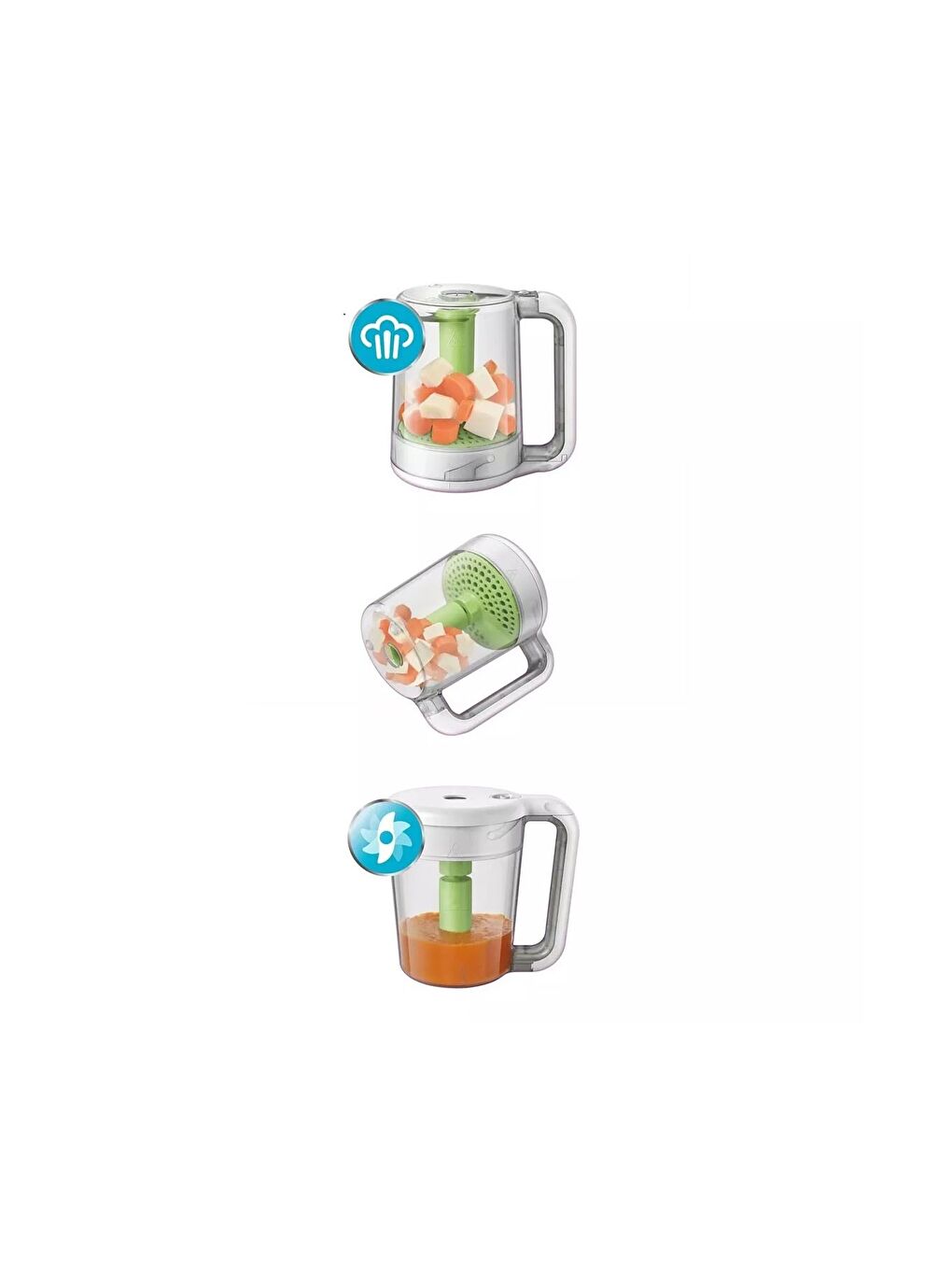 Philips Avent Karışık SCF870 Wasabi Hızlı Pişirici ve Blender Bebek Maması Hazırlayıcı - 3