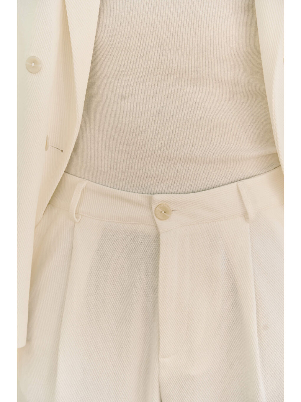 Ayyubay Pileli Ekru Erkek Pantolon-6