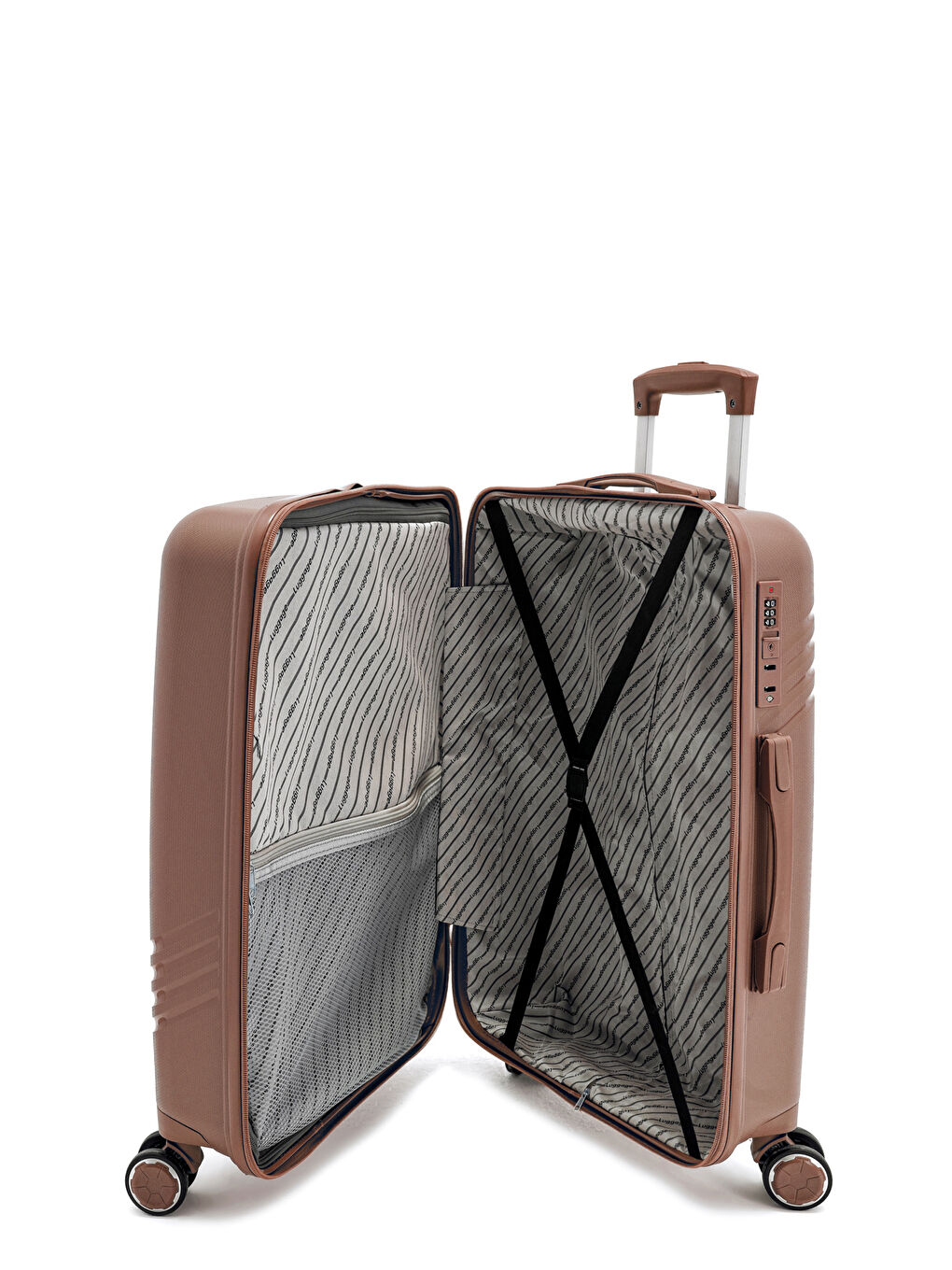 Pembe İthal Pp Urban Line Kabin Boy Valiz-5