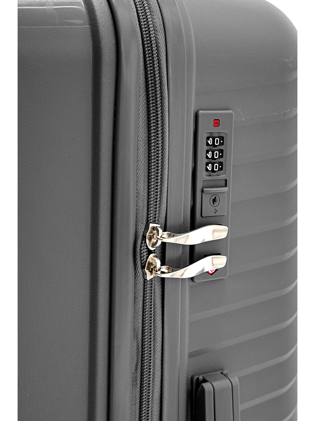 Antrasit İthal Pp Elegance Büyük Boy Valiz-2