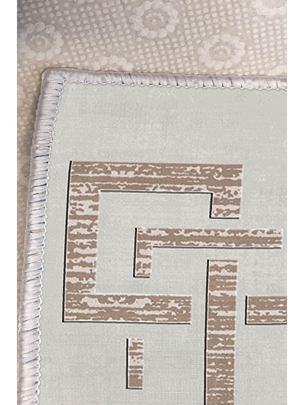 Kahverengi Dekoratif Özel Tasarım Modern Halı 120x180 cm-2