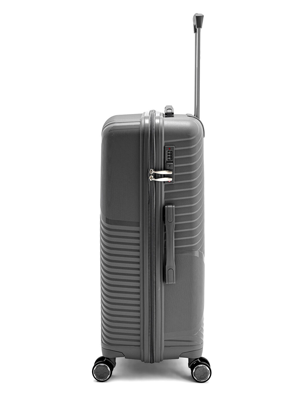 Antrasit İthal Pp Elegance Büyük Boy Valiz-3