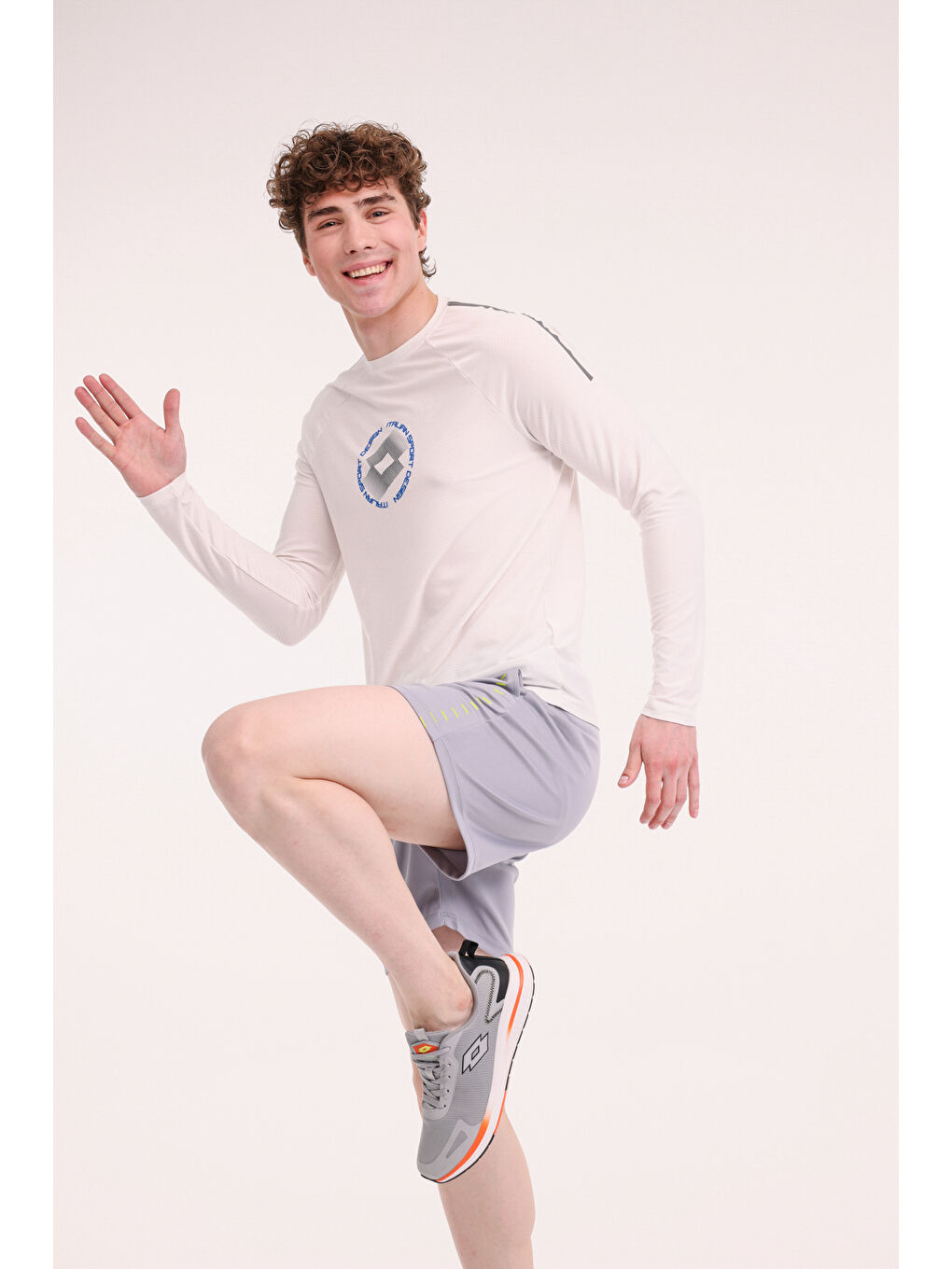 Bej M-NETHA UKOL TEE 5FX Ekru Erkek Uzun Kol Tişört