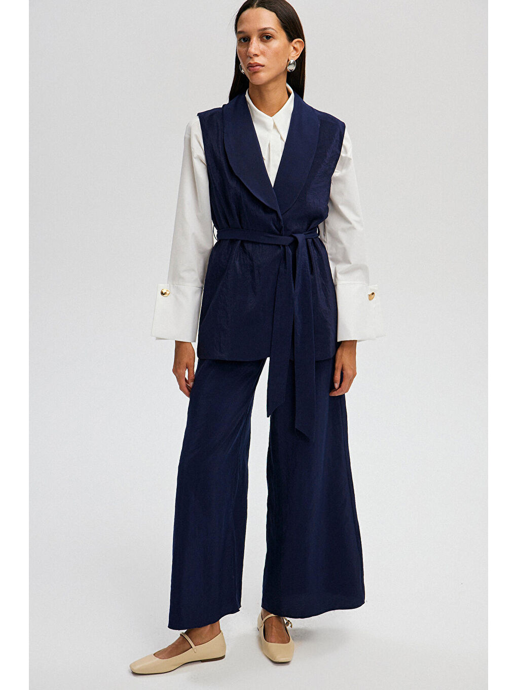 Lacivert Kupra Yelek Pantolon Takım-2