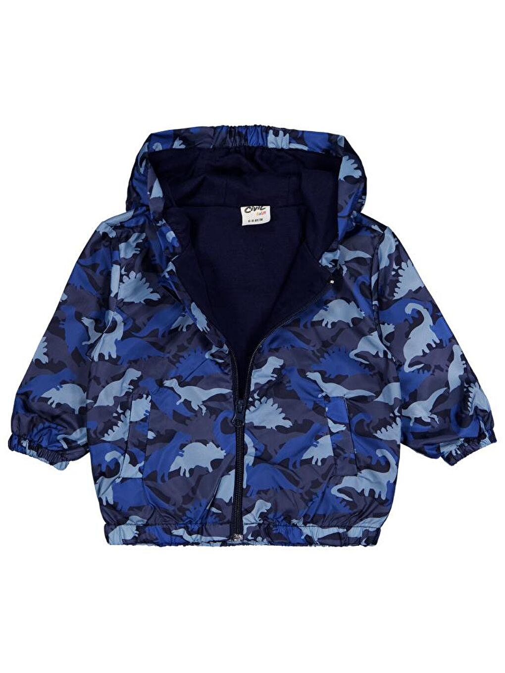 Lacivert Baby Dinozor 6-18 Ay Yağmurluk-1