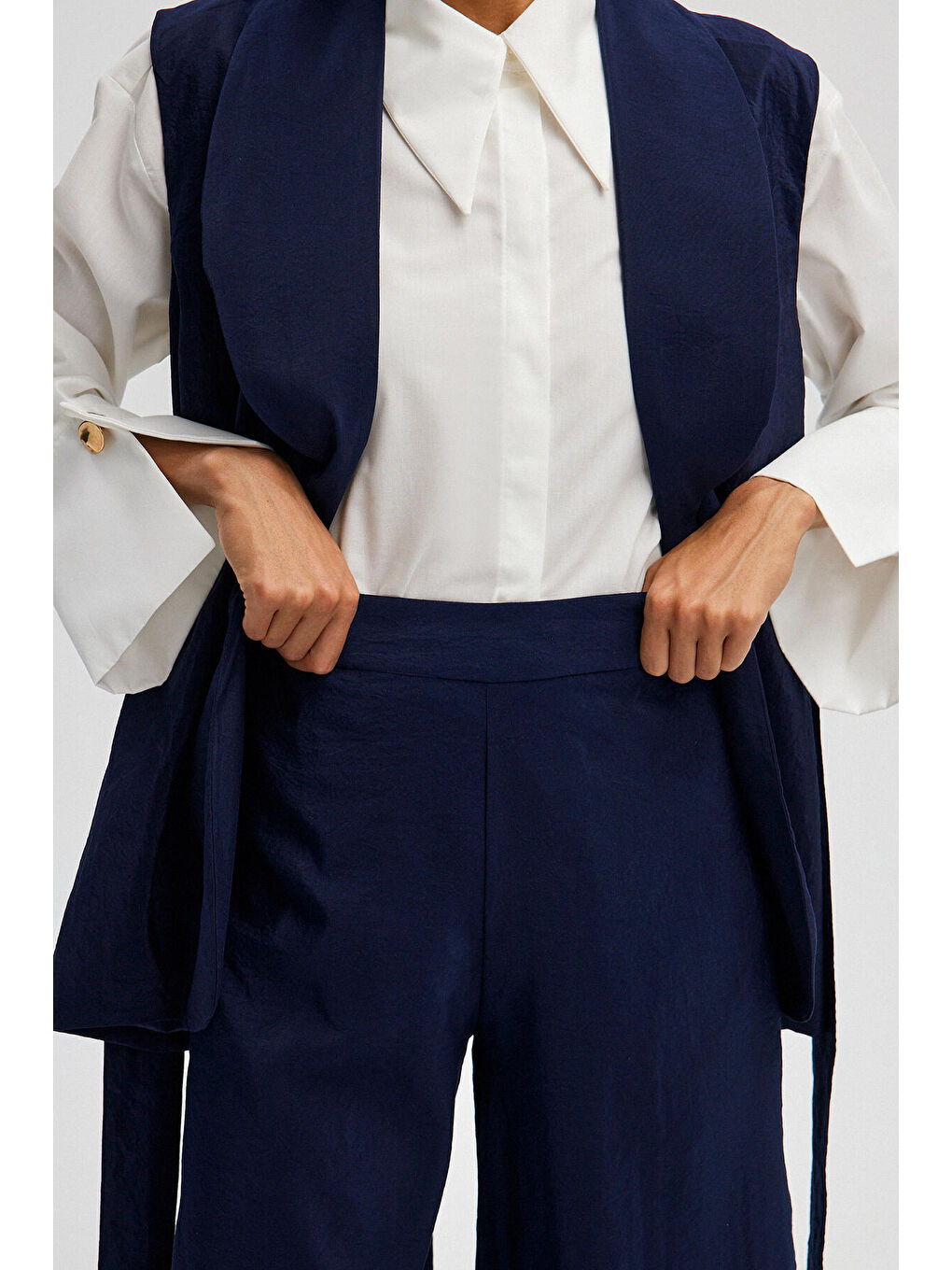 Lacivert Kupra Yelek Pantolon Takım-6