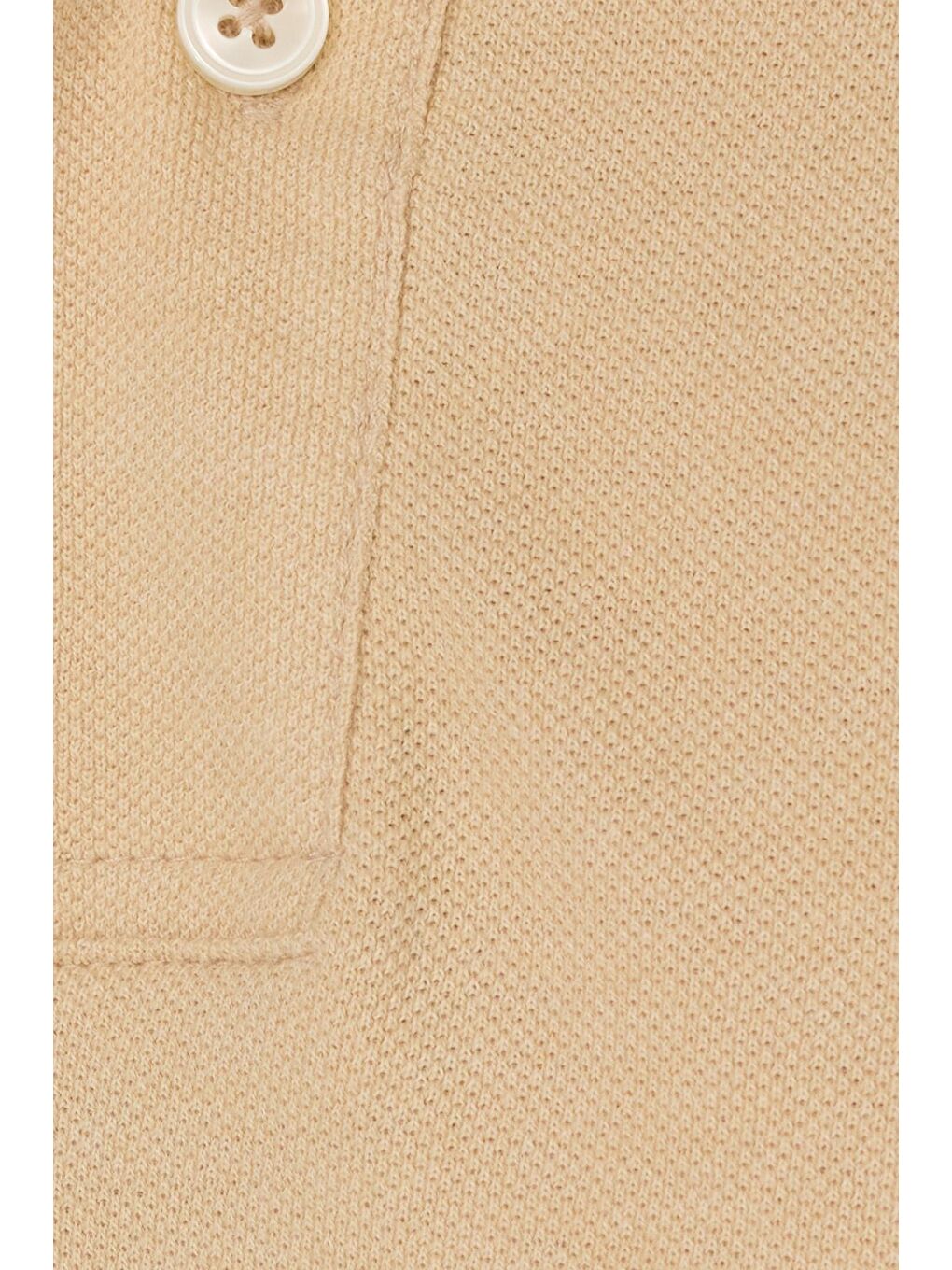 Erkek Slim Fit Dar Kesim Pamuklu Yumuşak Dokulu Serin Tutan Kumaş Düz Pike Kum Beji Polo Yaka Tişört-5