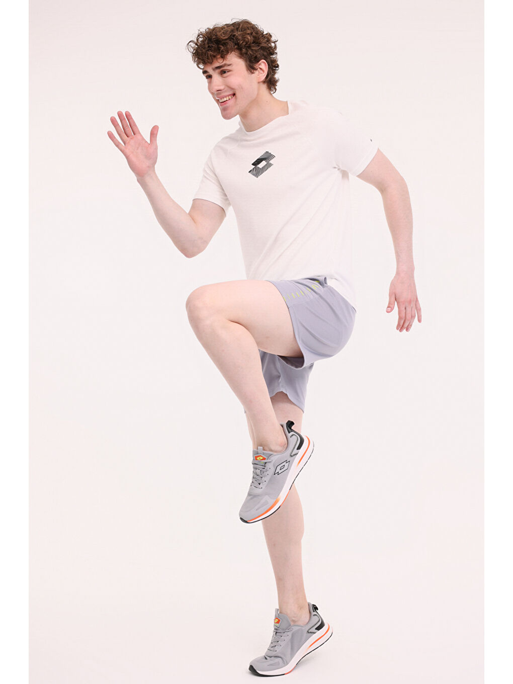 Bej M-BETA TEE 5FX Ekru Erkek Kısa Kol T-Shirt-4