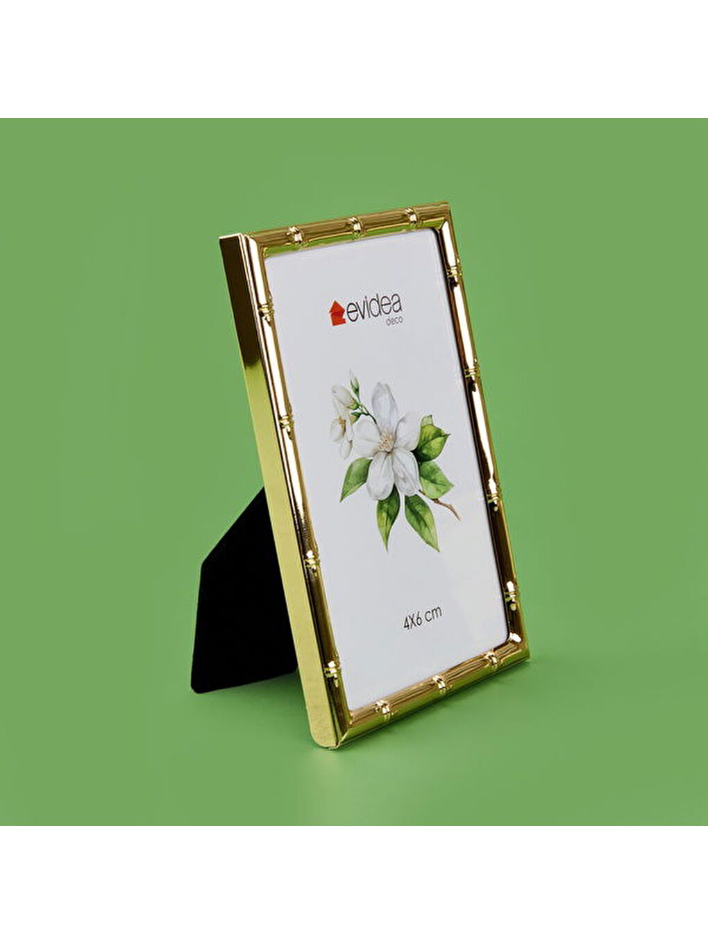 Sarı Deco Manarola Metal Fotoğraf Çerçevesi - Gold - 10x15 cm-1