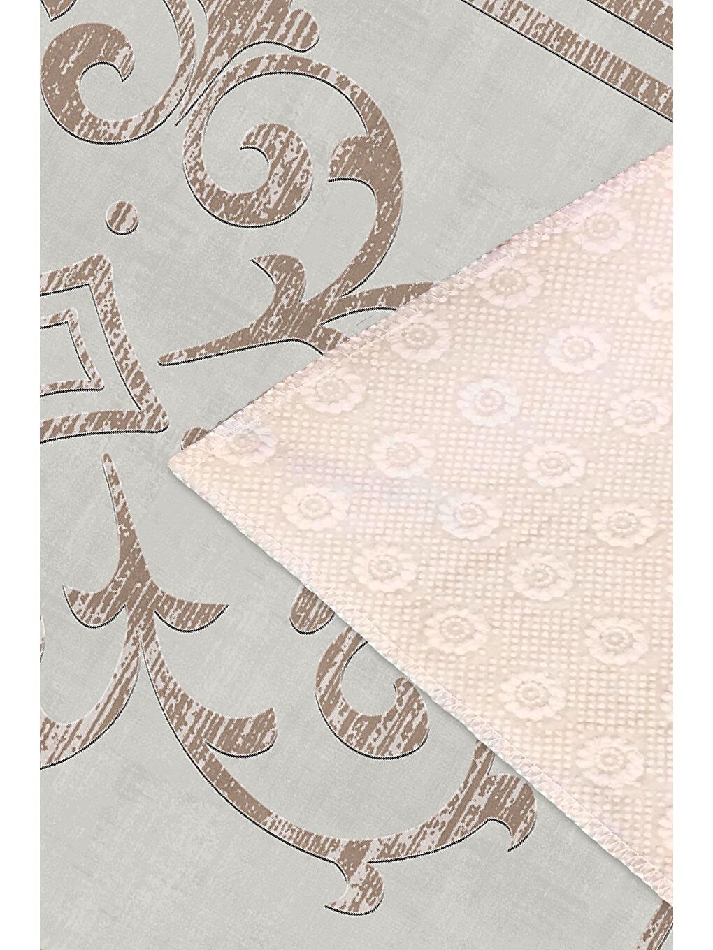 Kahverengi Dekoratif Özel Tasarım Modern Halı 120x180 cm-3