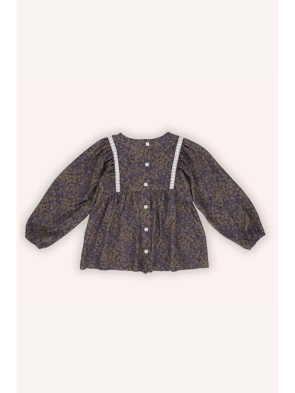 Kız Bebek Desenli Mor Bluz-1