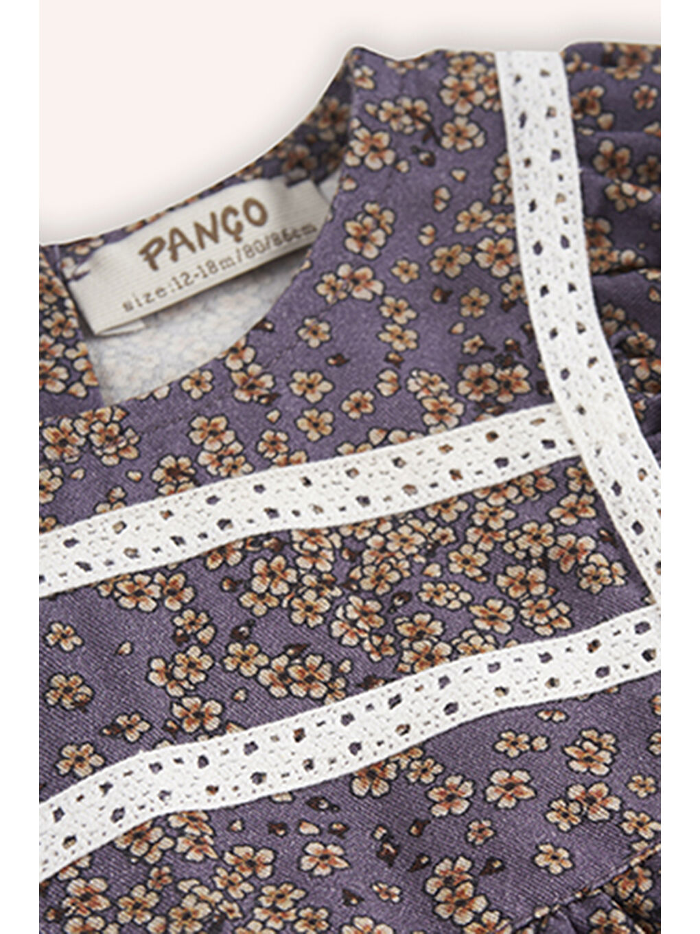 Kız Bebek Desenli Mor Bluz-2