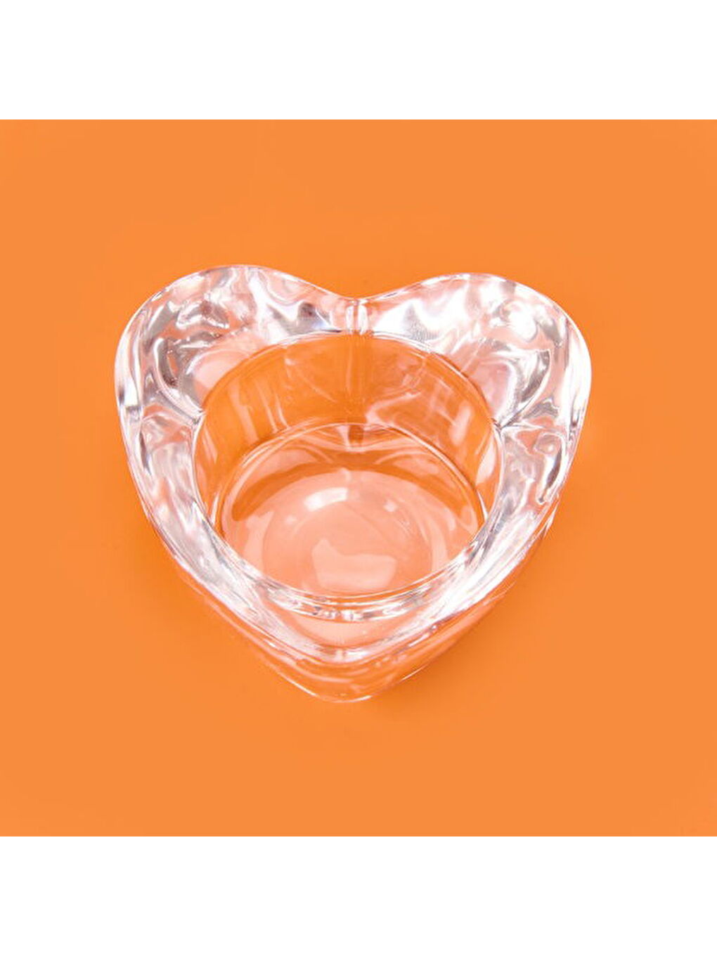 Renksiz Deco Heart Mumluk - Şeffaf -6,8x2x8 cm