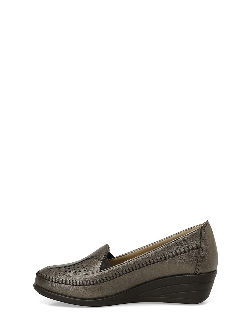 Sarı 164077.Z5FX Bronz Kadın Dolgu Topuk Ayakkabı-2