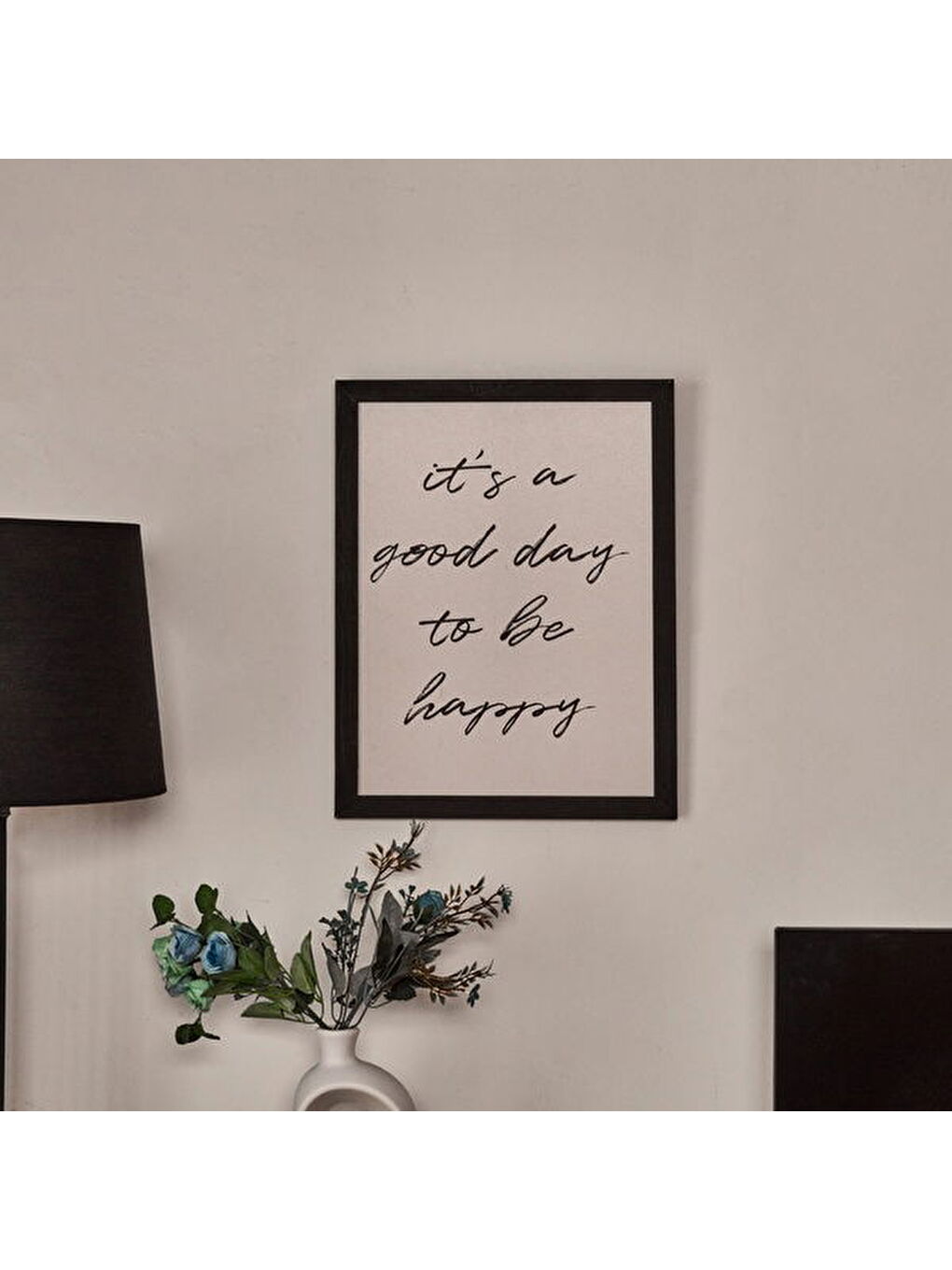 Deco French Cottage Duvar Panosu - Bej / Siyah - 30x40 cm