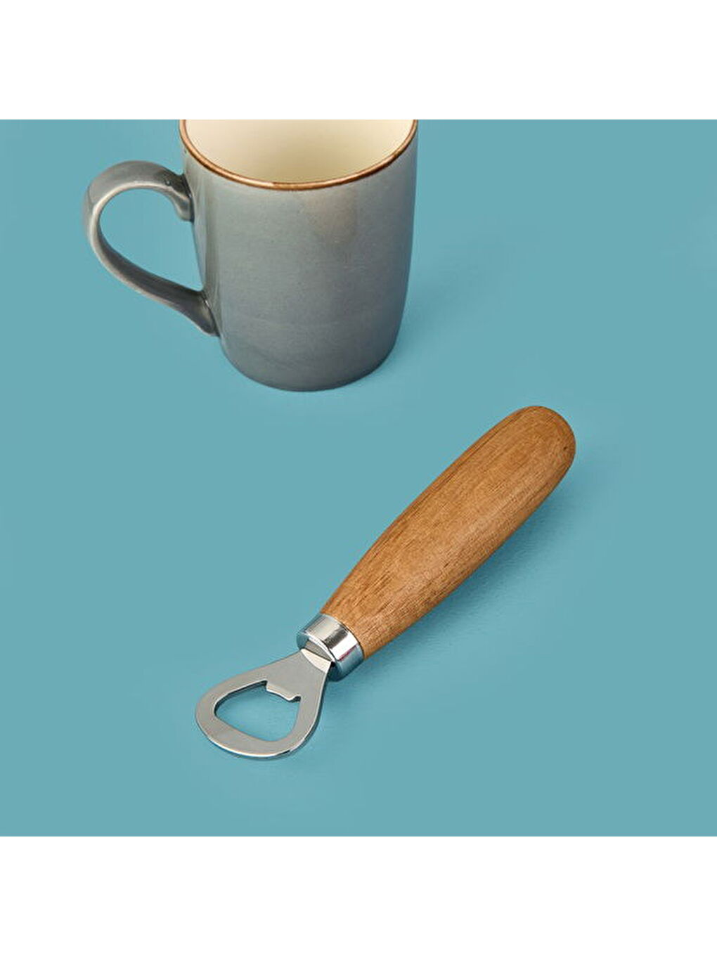 Akasya Kulplu Açacak - Açık Kahverengi - 15 cm-1